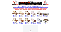 Desktop Screenshot of peninsularcasket.com
